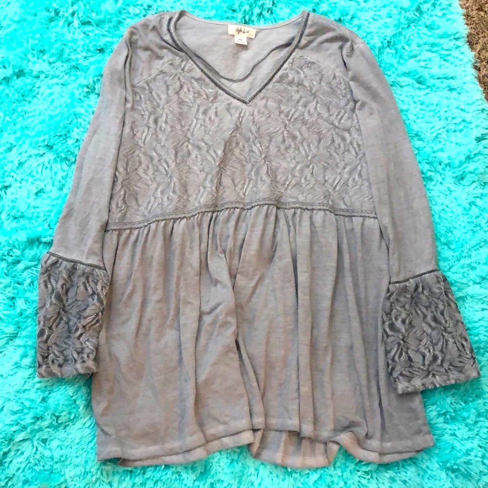 Gorgeous XXL 2x Style & Co bell sleeve top